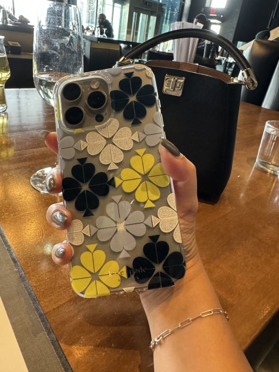 【ケイトスペード】プルーム フラワーズ iPhone15ケース Blue Spade Flower I Phone 15 Pro Max Case | Kate Spade New York