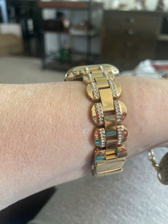Gold Pavé Scallop Link 38/40mm Band For Apple Watch® | Kate