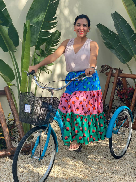 スカート Lucila Safdie apple skirt S Colorblock Apple Skirt | Kate Spade New York | Kate Spade New York