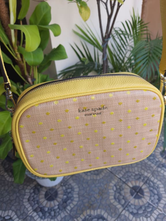 ◆kate spade◆SALE◆astrid raffia dot camera bag Astrid Raffia Dot Medium Camera Bag | Kate Spade New York