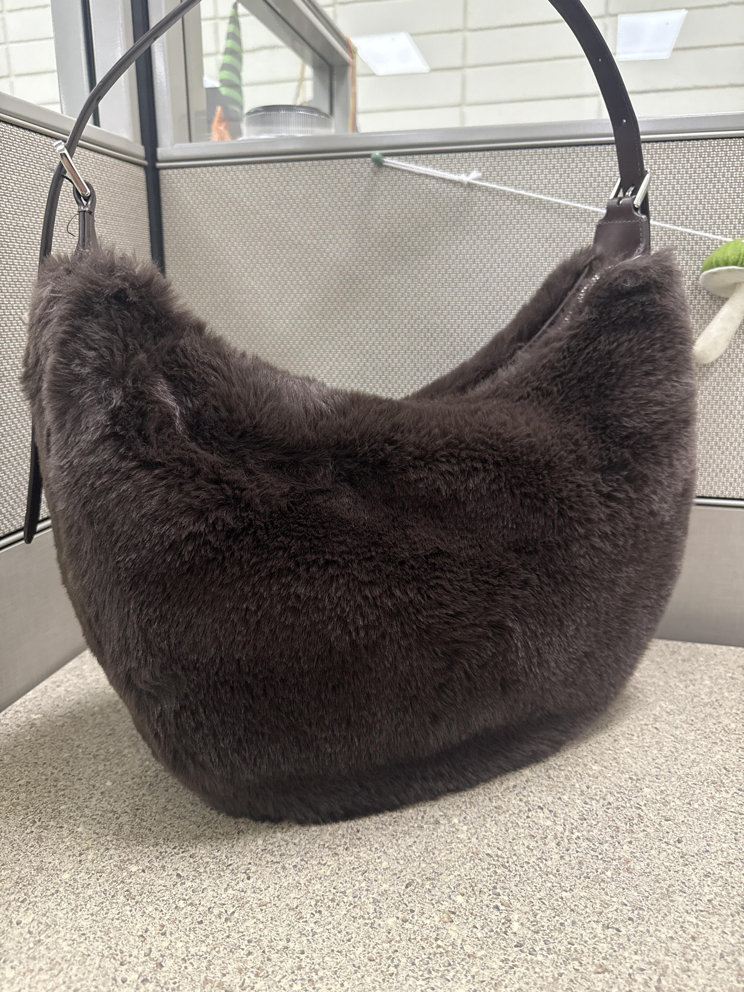Nova Faux Fur Large Crescent Shoulder Bag | Kate Spade New York