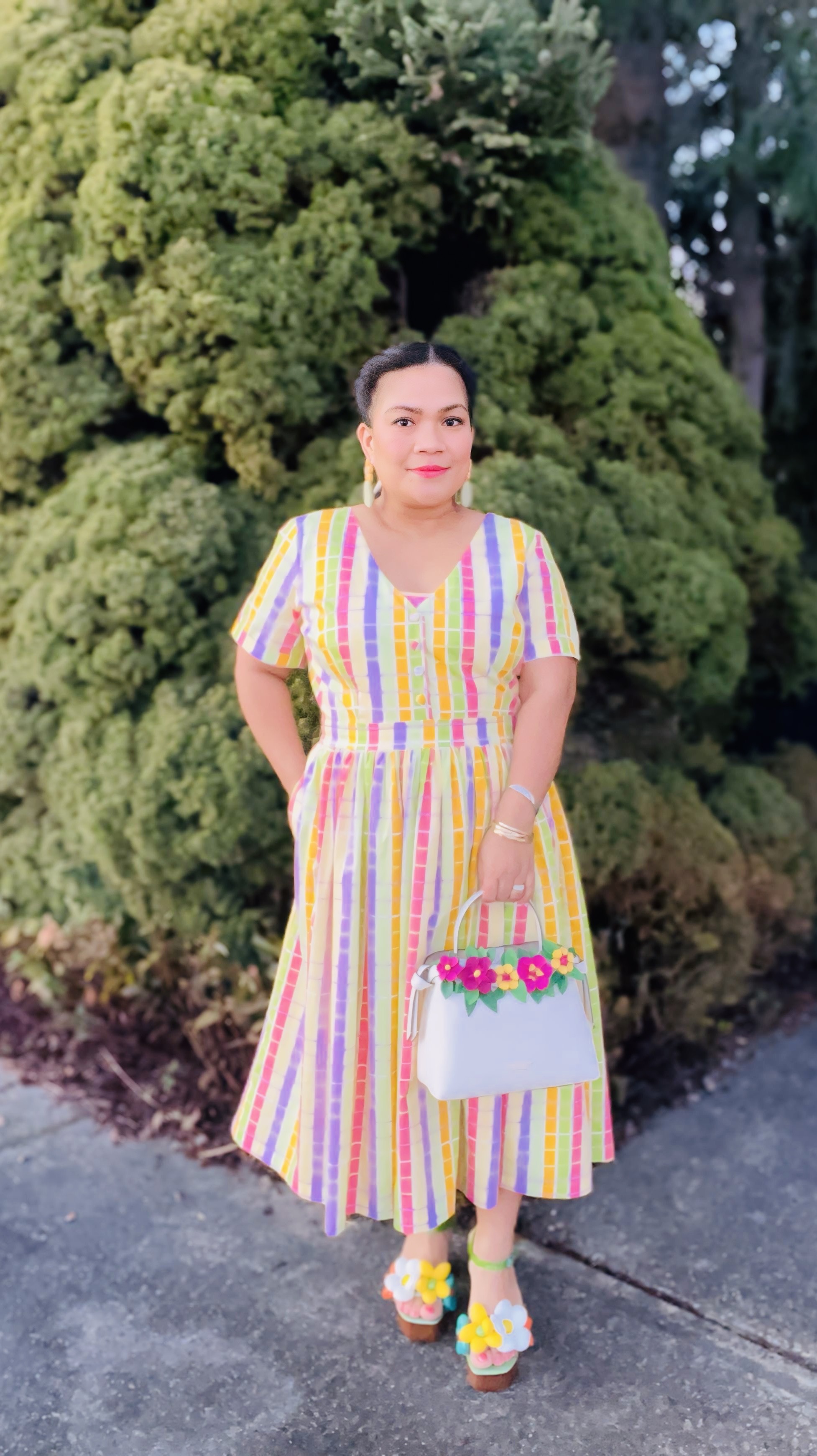 Knott Floral Applique Medium Top Handle Bag | Kate Spade New York