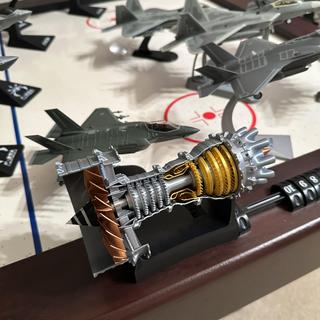 Motorized Aircraft Turbofan Engine Display
