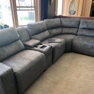 Maddox Power Left-Arm Sitting Recliner w/ Headrest and