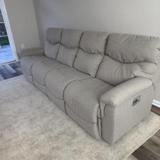 James Power Left-Arm Sitting Recliner w/ Headrest & Lumbar