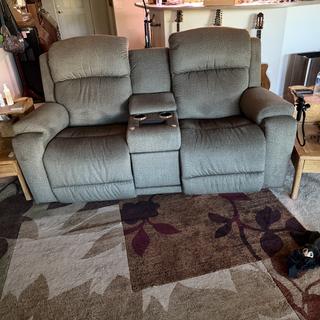 Dorian Power Reclining Loveseat w/ Headrest, Lumbar & Console | La