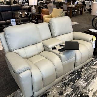 Greyson Power Reclining Loveseat w/ Headrest, Lumbar & Console
