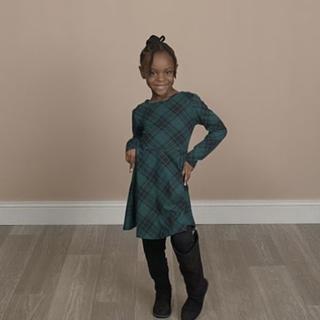 sachin and babi light blue dress Baby/Kids/Toddler Girls Christmas Plaid Dress for Xmas Party 4-5Y main image 0
