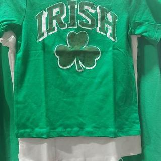 T-shirt Enfant St Patrick's Day - The Children's Place - Taille XS 4 - Vert à Trèfles - Coton - Neuf