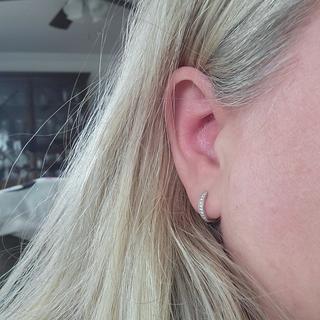 Diamond Hoop Earrings with Filigree Engraved Sides | Shane Co.