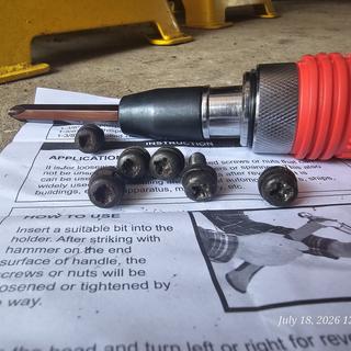 6-Bit Impact Screwdriver Set with Case