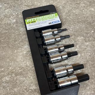 500x160センチ６枚、まとめて買うとお買得 3/8 in. Drive Metric Hex Socket Set, 6-Piece