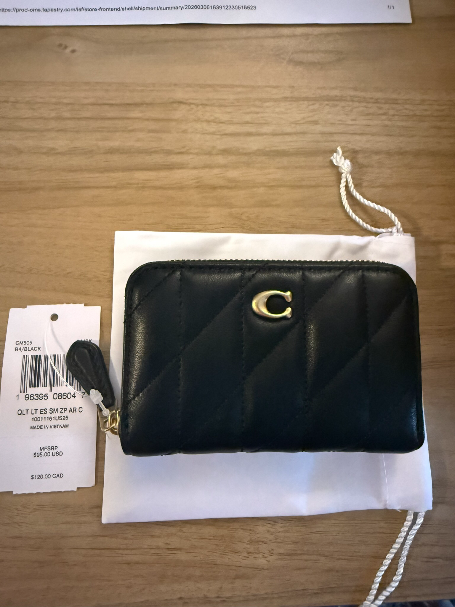 Essential Small Zip Around Wallet With Charms | Coach Australia