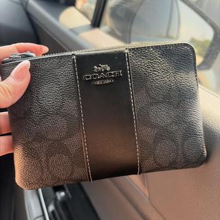 Corner Zip Wristlet In Signature Denim | Coach Australia