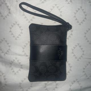 Corner Zip Wristlet In Signature Denim | Coach Australia