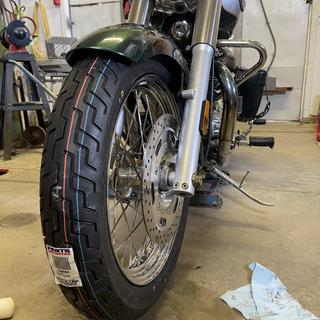 Gomme Dunlop D404 140/90-16 71H TL D404 - Foto 2