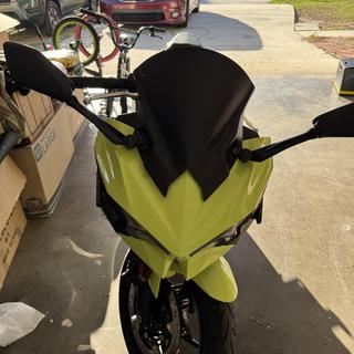 CFMOTO 450SR 450SS Parabrezza Cupolino Windshield Nero – Per CF Moto 450 SR/SS 2022-2024 – Acrilico E Alluminio