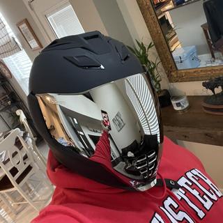 icon airflite helmet silver visor IC-05 Replacement Shield Aftermarket for Airflite (Clear) : Automotive Its internal airflow geometry and continuous venting system further enhance comfort while riding Icon Domain Cornelius Helmet, Large