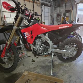 Acerbis Rear Fender For Honda CRF250X 2012-2013 – Red, Italian Injection Molded Plastic