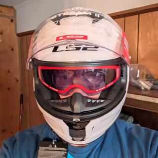 goggles fit in full face ls2 stream helmet LS2 Stream II Solid Helmet
