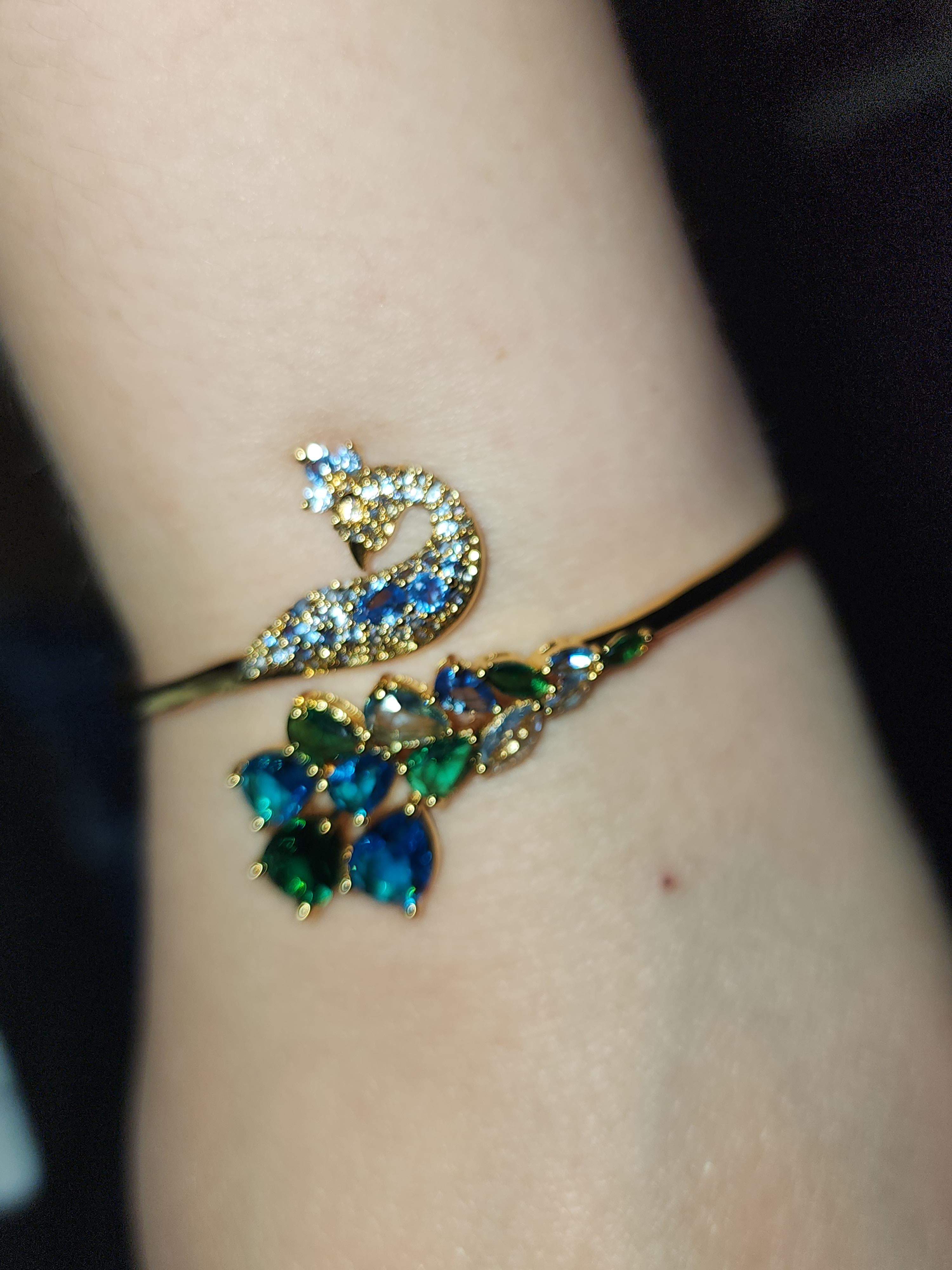 Perfect Plume Peacock Cuff Bracelet | Kate Spade Outlet