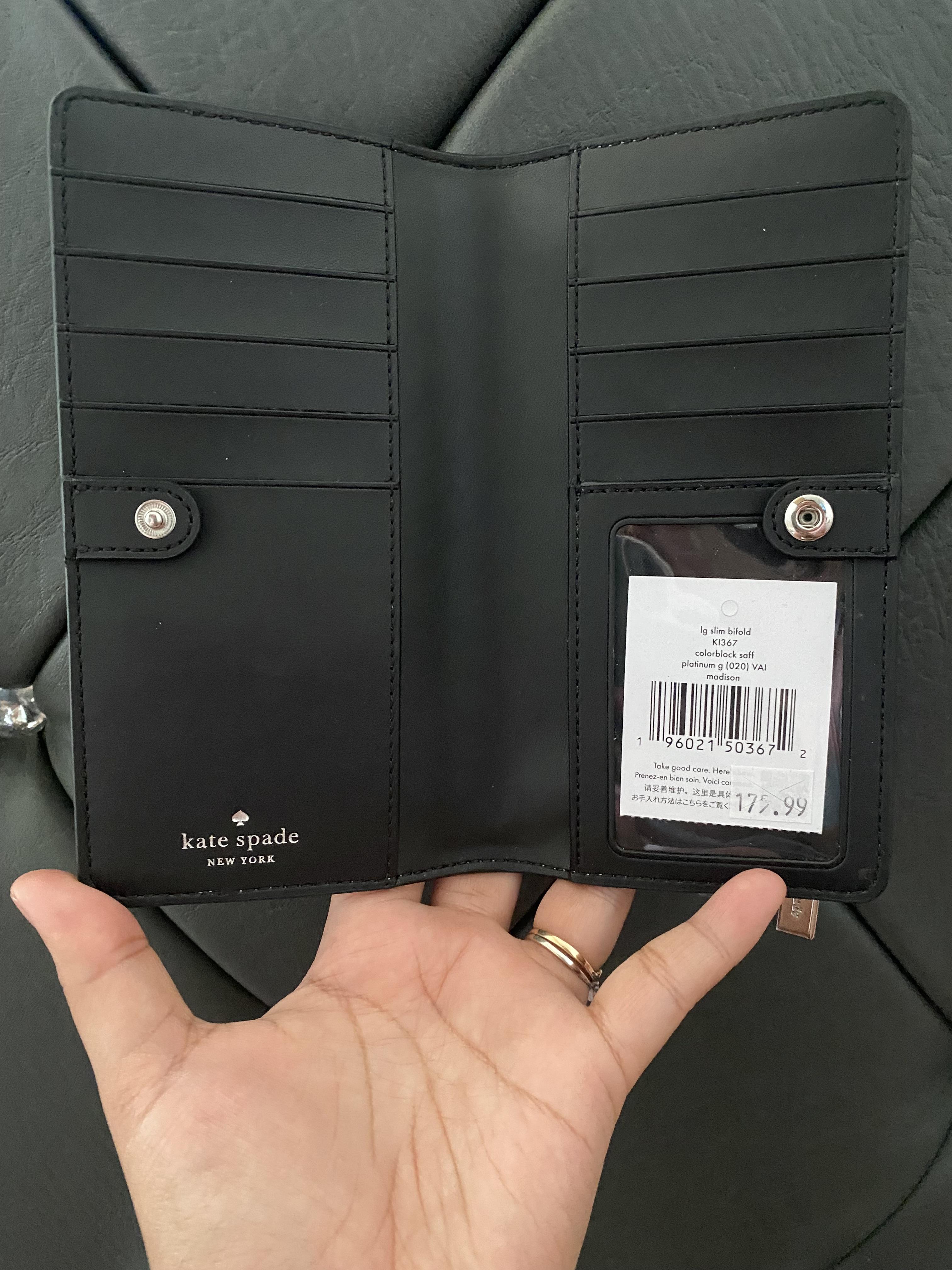 Madison Colorblock Large Slim Bifold | Kate Spade Outlet