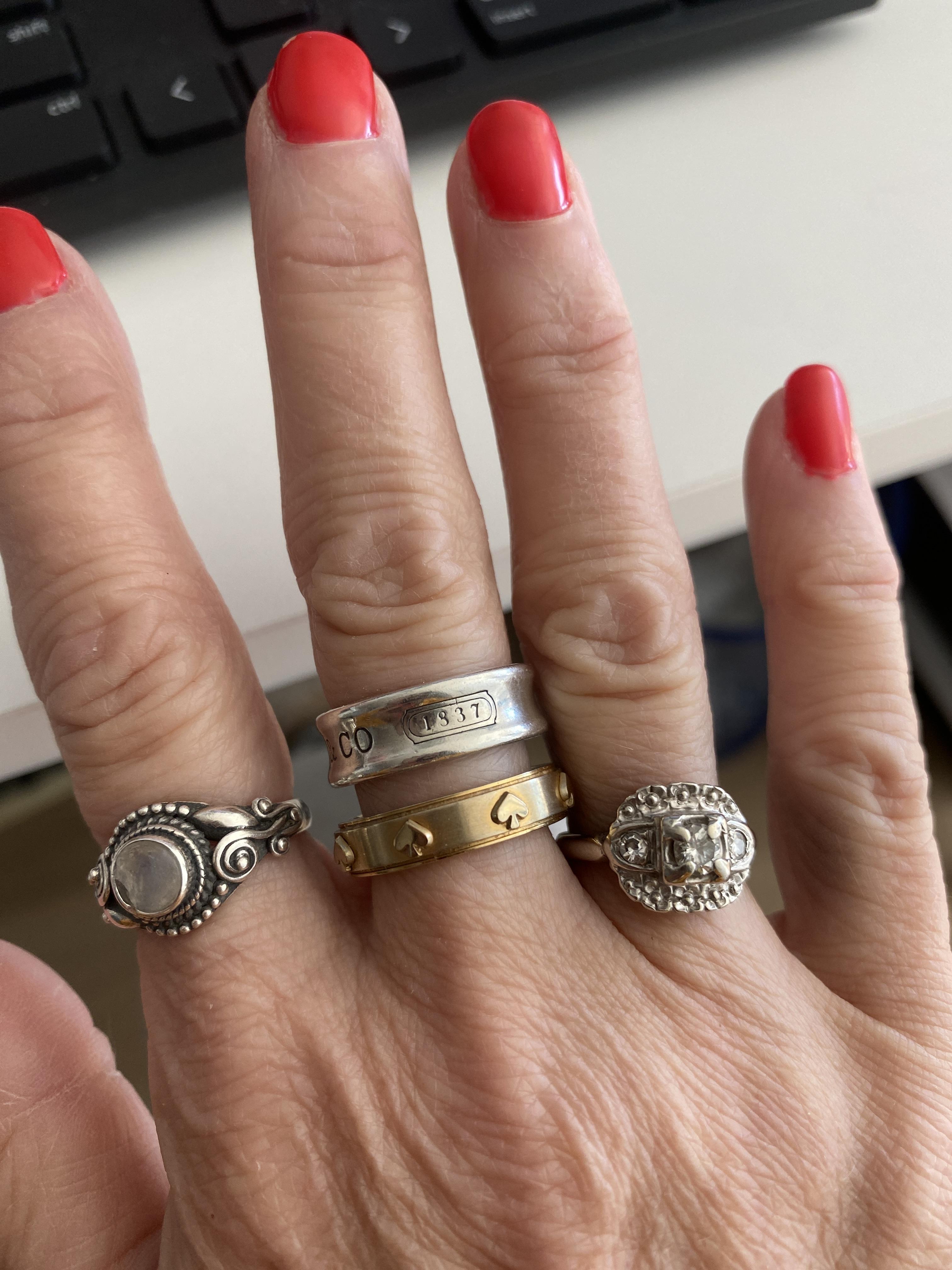 Spot The Spade Metal Ring | Kate Spade Outlet Spot The Spade Metal Ring | Kate Spade Outlet