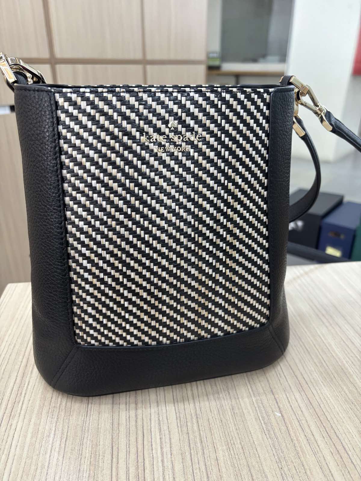 Lena Straw Bucket Bag | Kate Spade Outlet