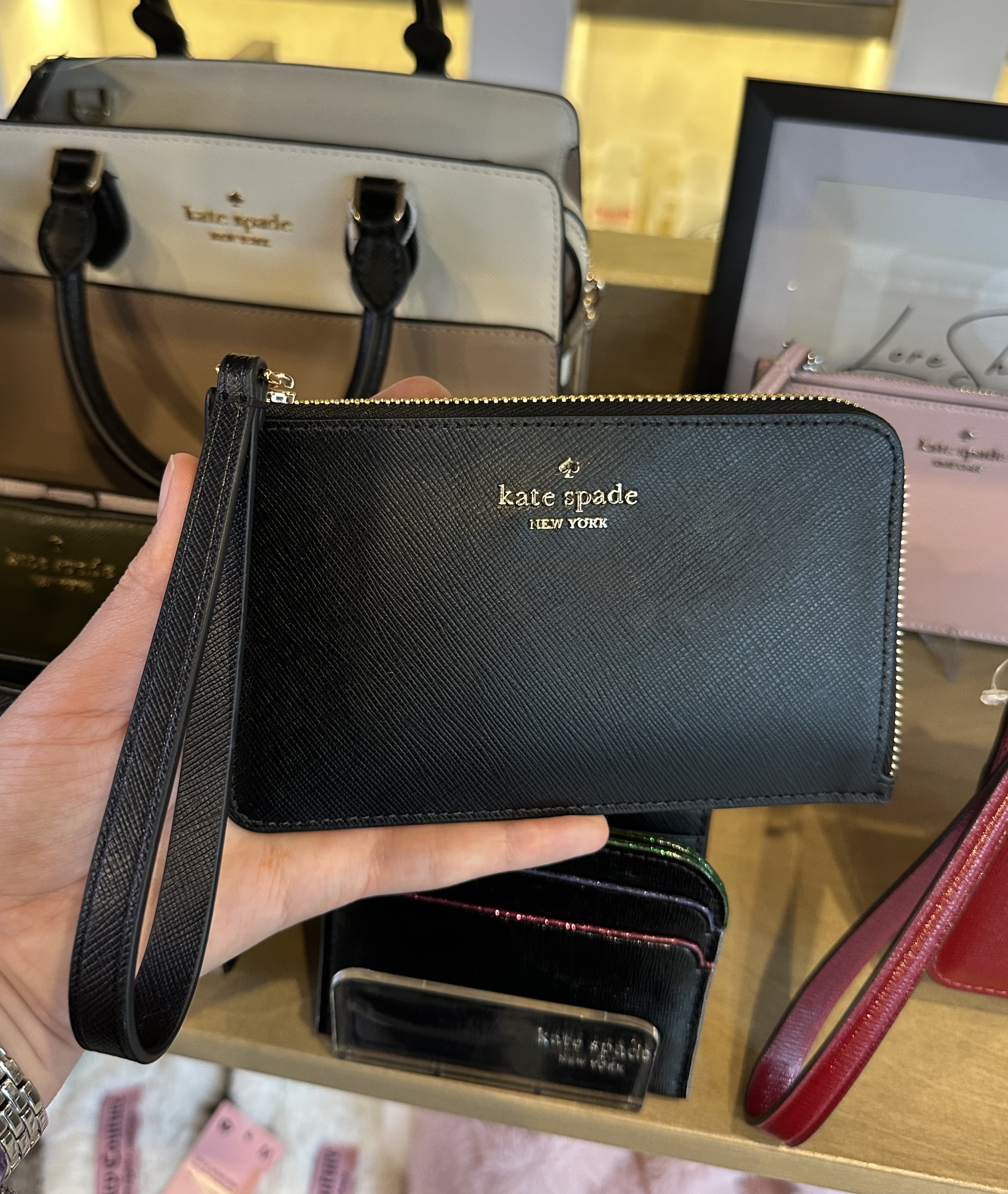 Lucy Small Card Holder Wristlet | Kate Spade Outlet