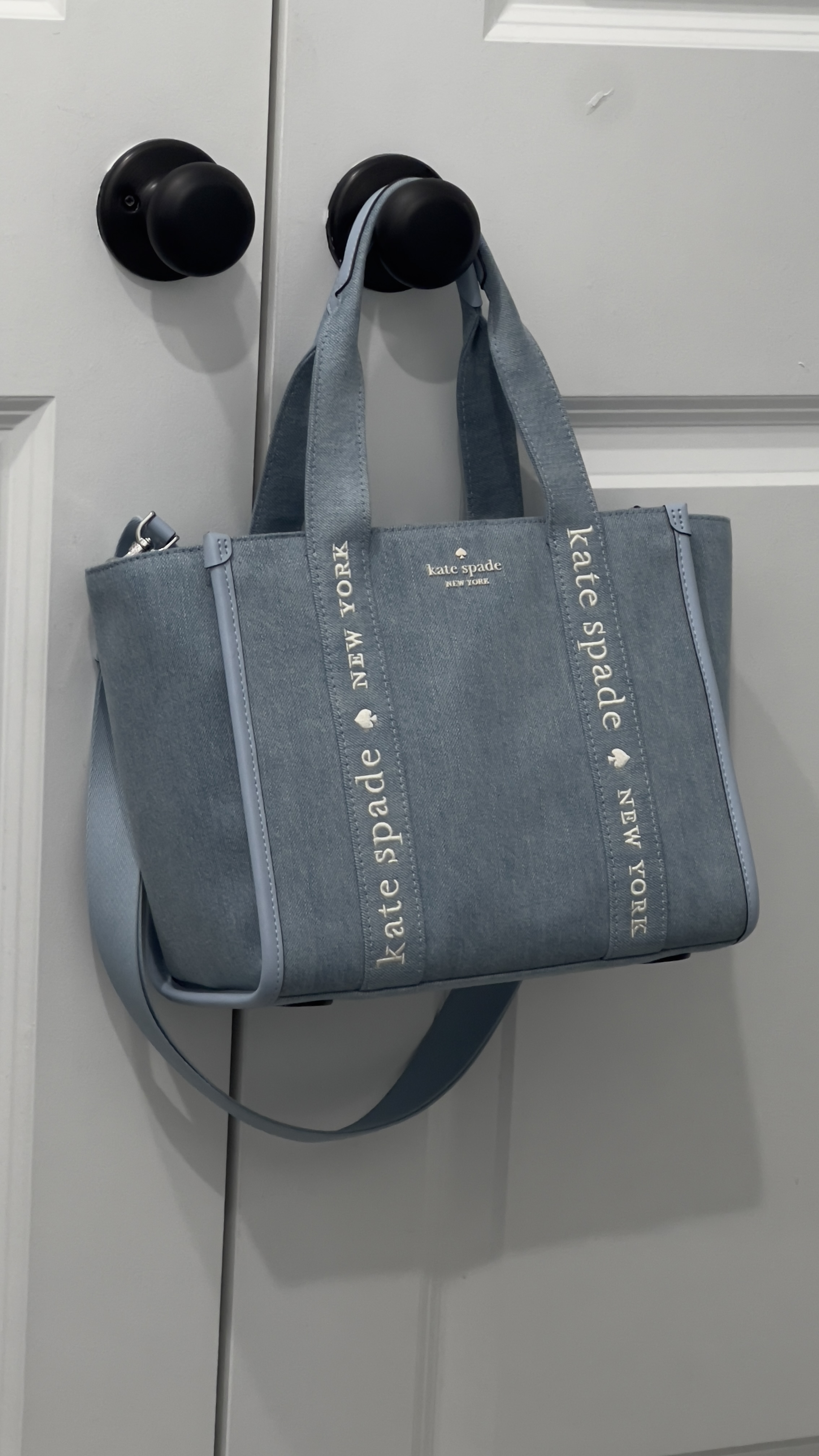 Kip Denim Small Tote | Kate Spade Outlet