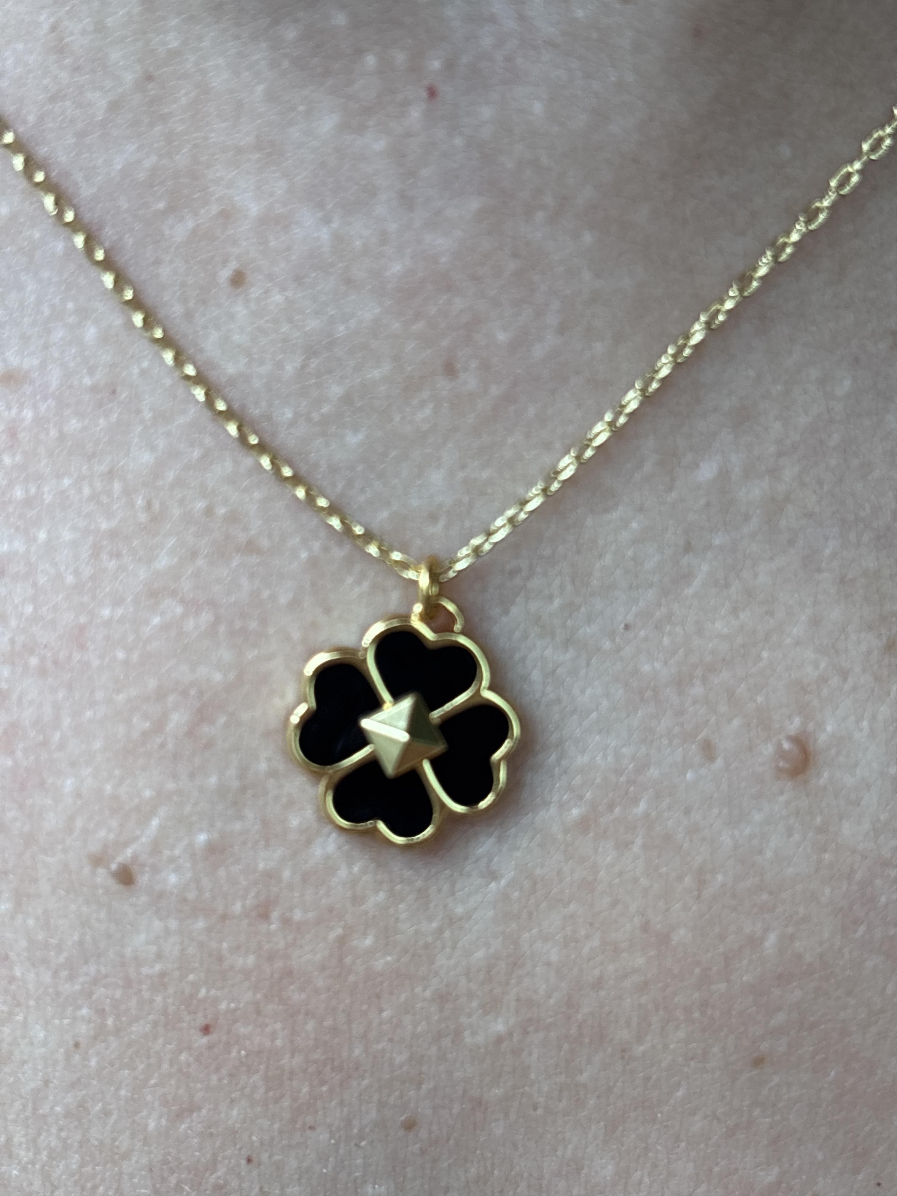 Spades & Studs Enamel Mini Pendant | Kate Spade Outlet
