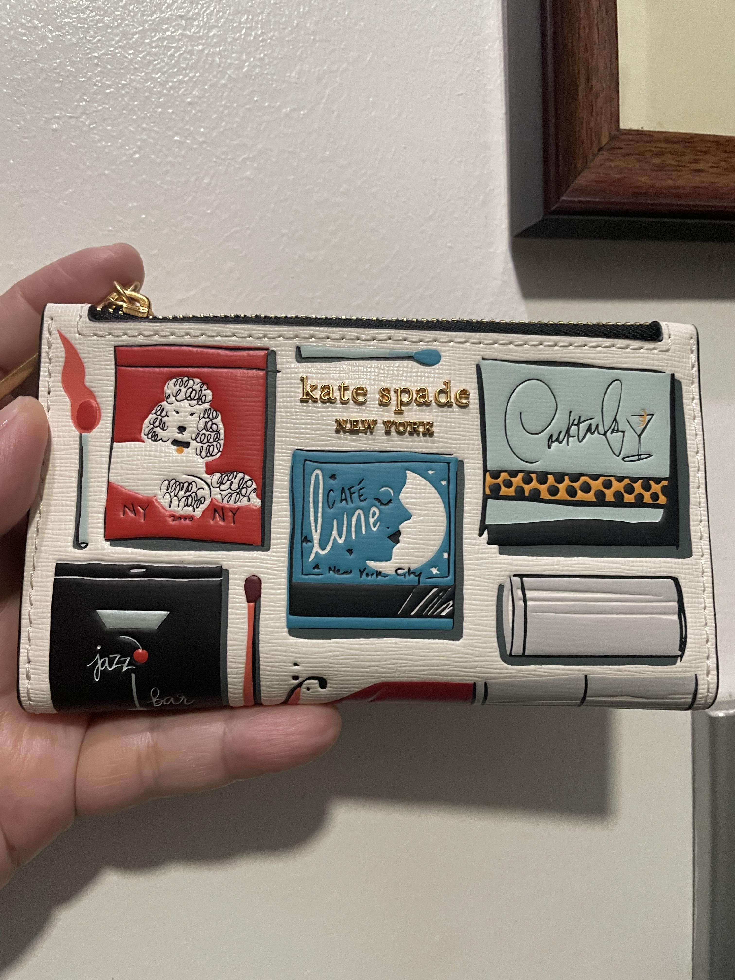 Morgan Matchbox Embossed Small Slim Bifold Wallet | Kate Spade Outlet