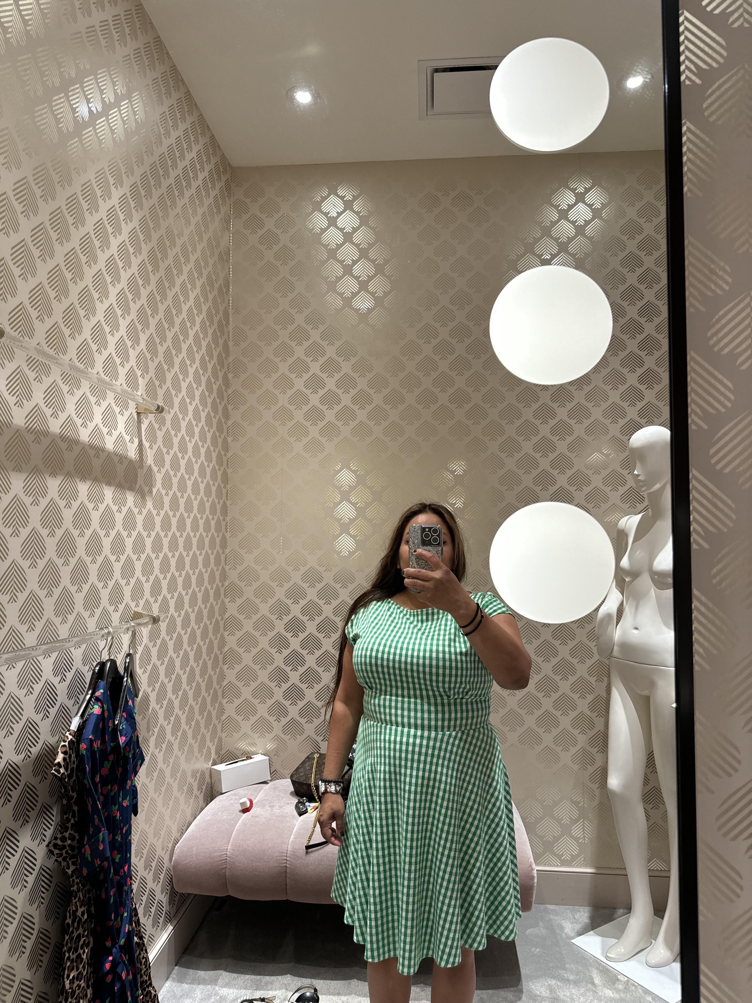 Jazzy Gingham Ponte Fiorella Dress | Kate Spade Outlet