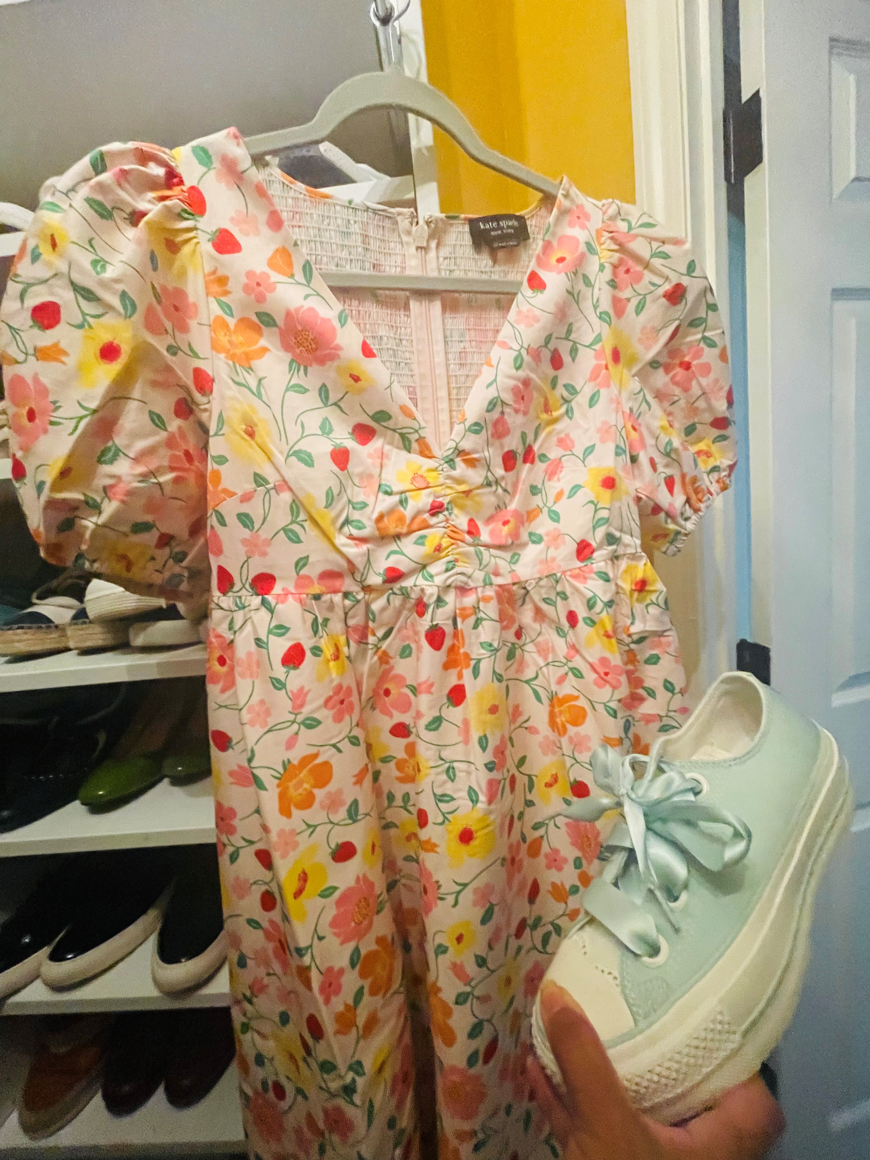 Strawberry Garden Midi Dress | Kate Spade Outlet