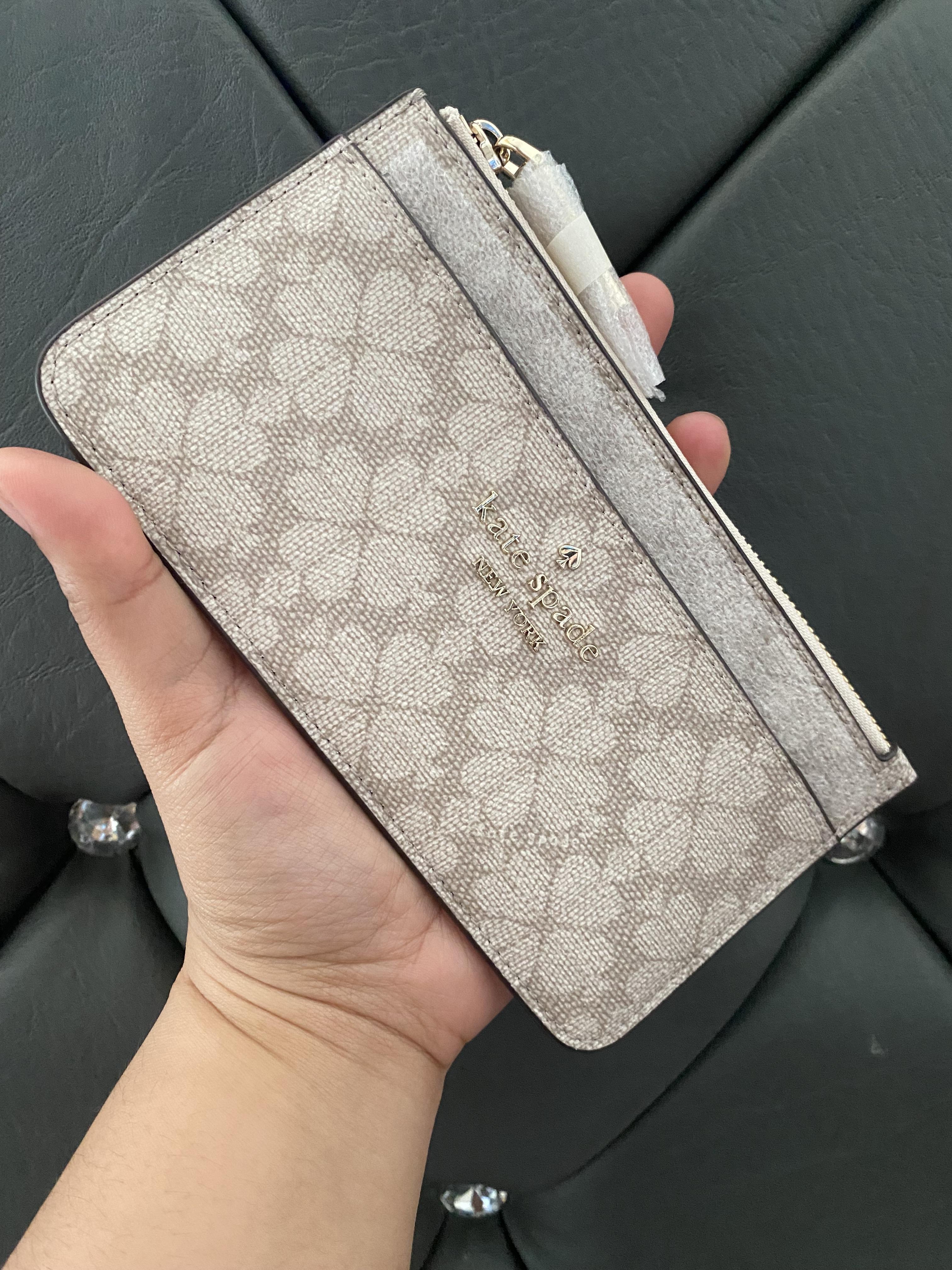 Spade Flower Large Slim Card Holder | Kate Spade Outlet