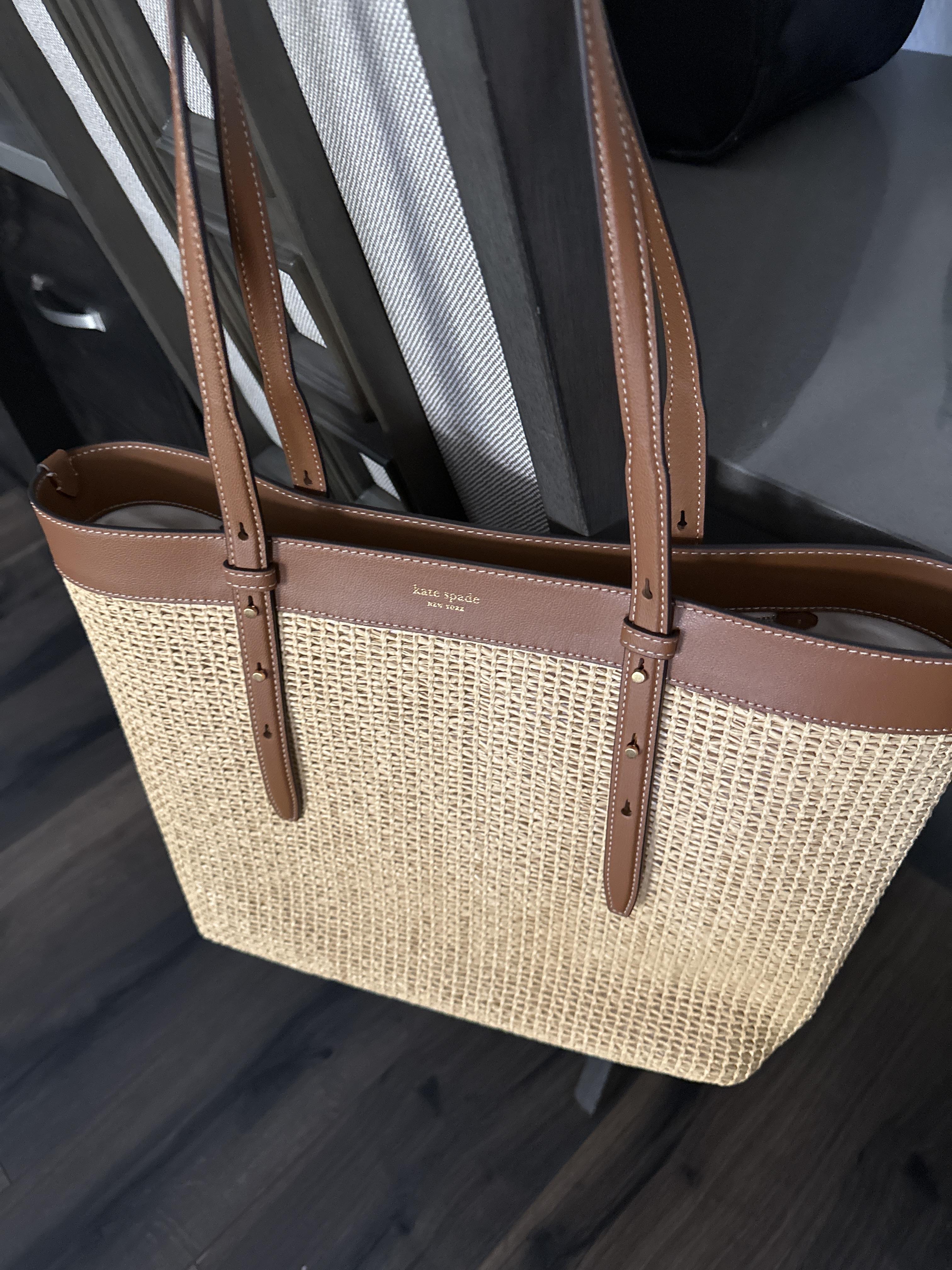 kate spade ラタン トートバッグ Do It All Straw Large Tote Bag | Kate Spade Outlet