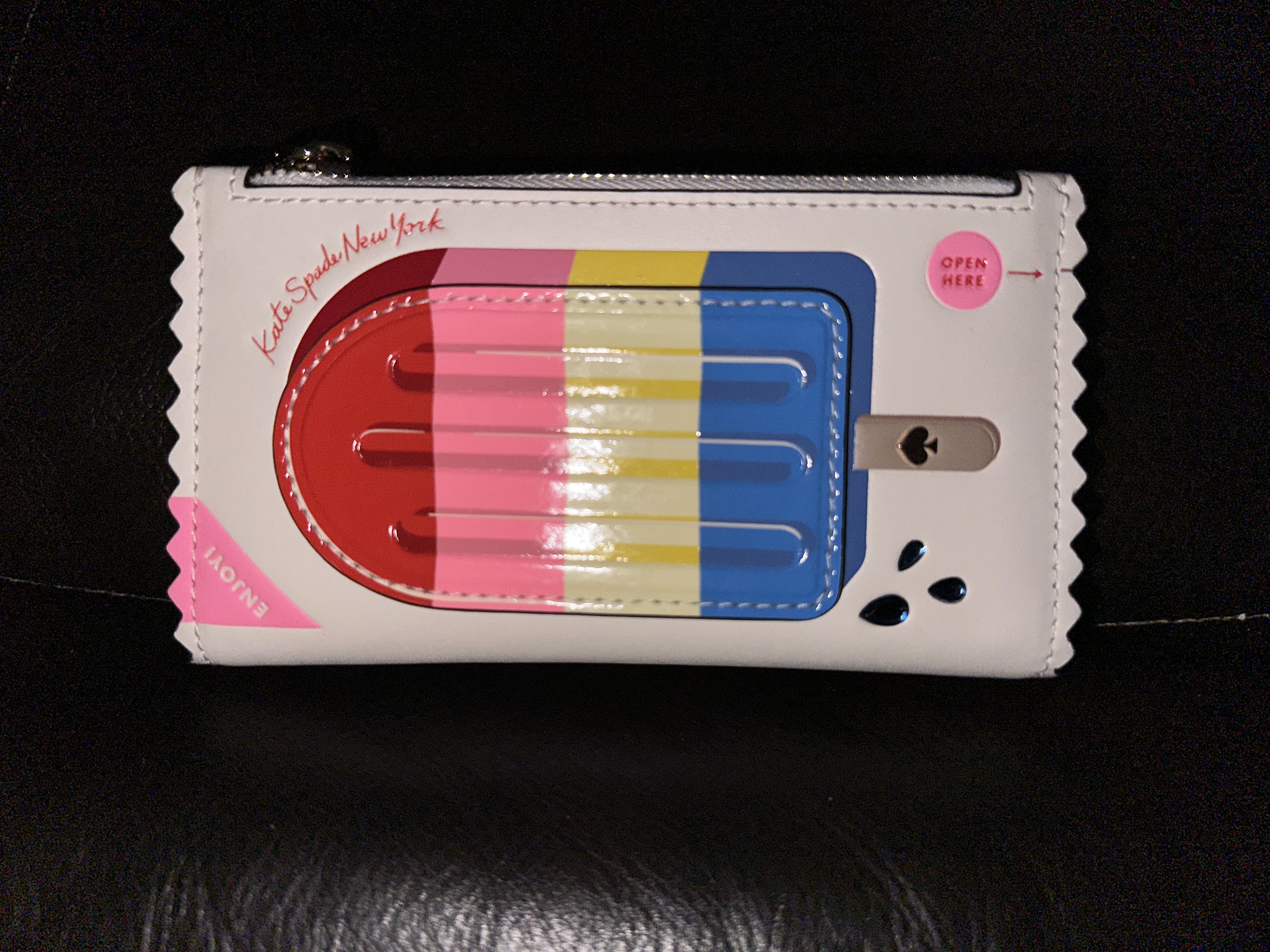 折りたたみ財布 Kate Spade Snack Bar Popsicle Small Slim Bifold Wallet KK990 Kate Spade Snack Bar Small Slim Bifold Wallet KK990
