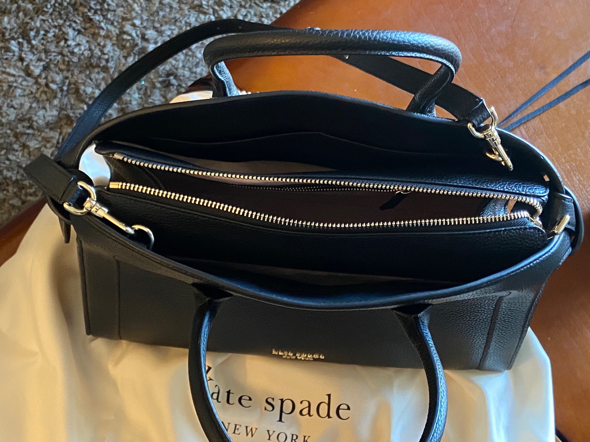 Knott Large Zip Top Satchel | Kate Spade Outlet