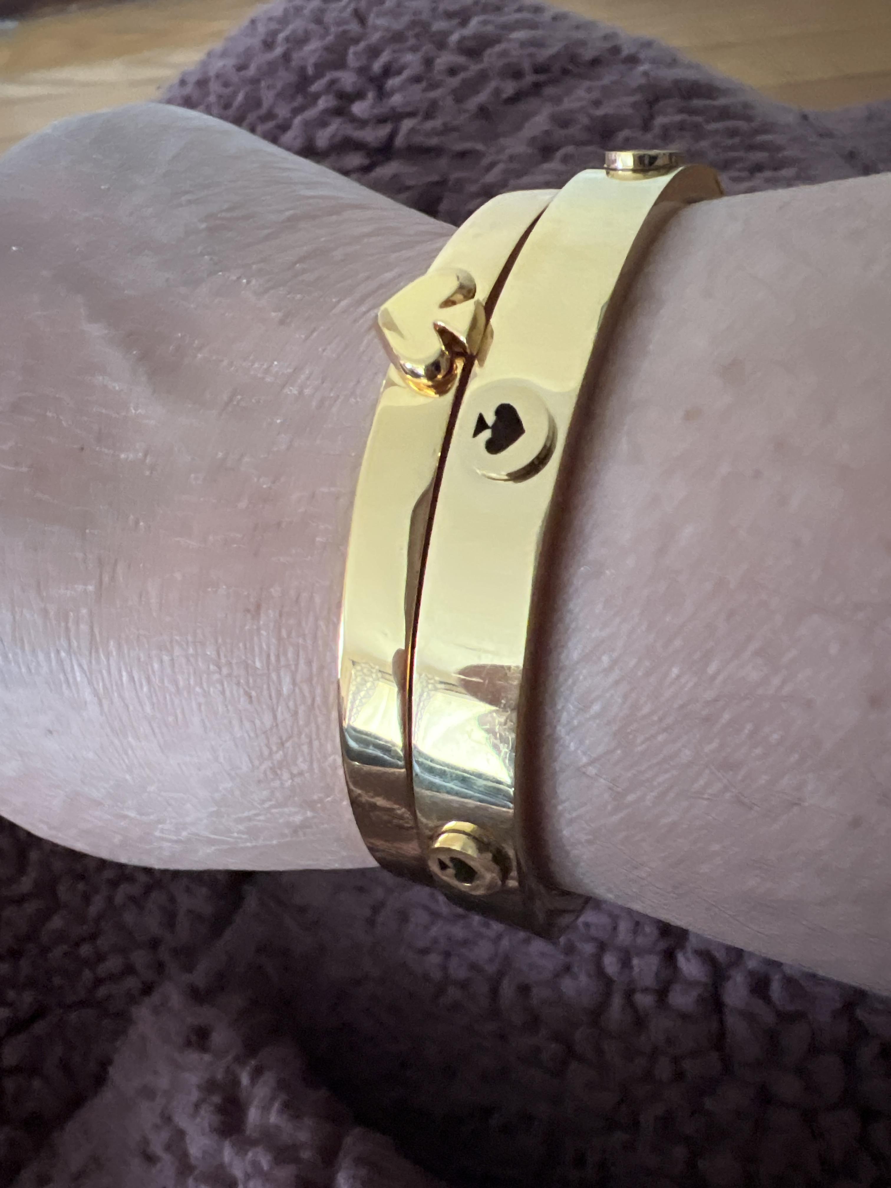Spot The Spade Studded Hinged Bangle | Kate Spade Outlet