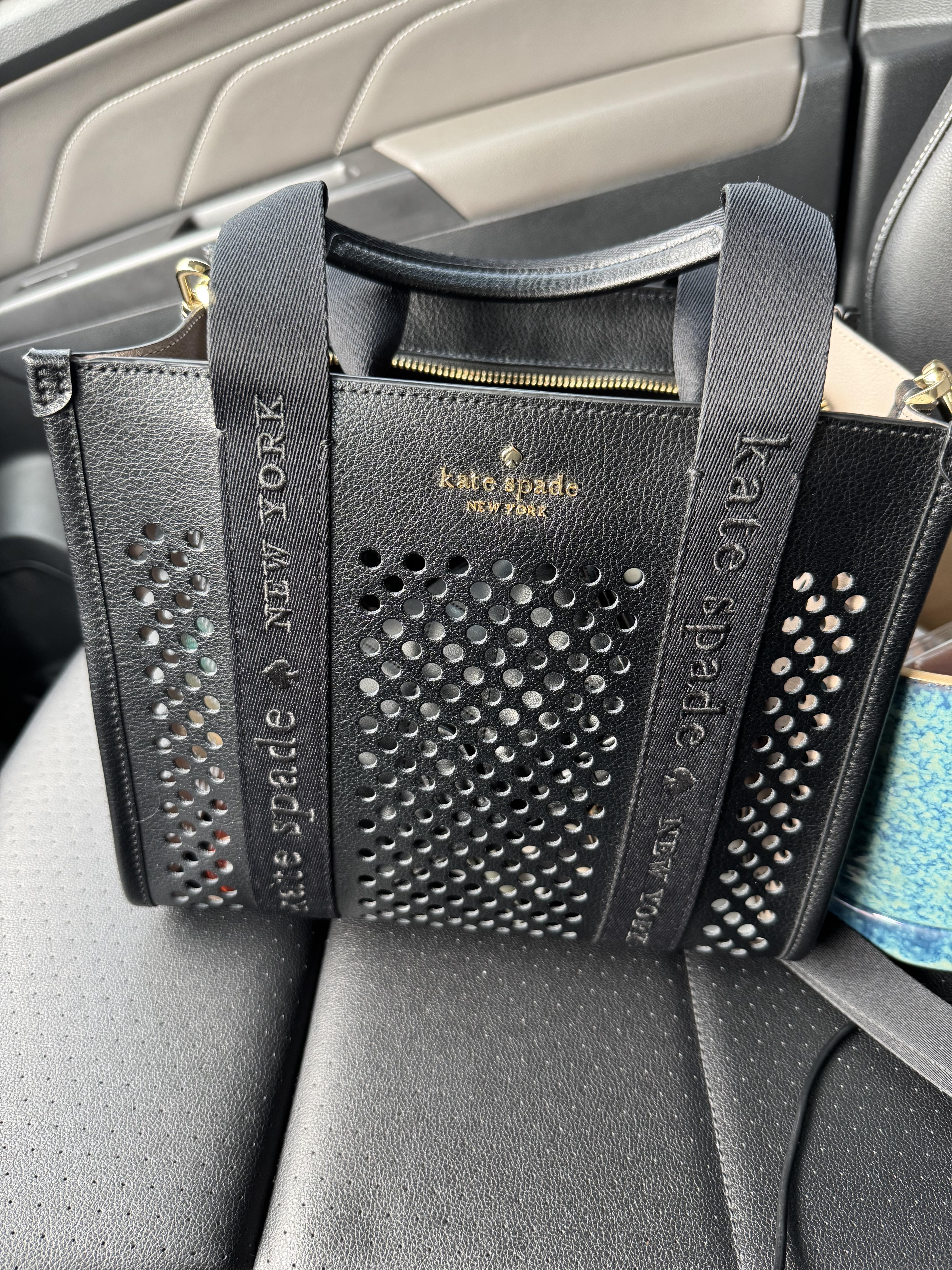 ショルダーバッグ・ポシェット Kate Spade Kip Perforated Leather Small Tote KL055 Kate Spade New York Kip Perforated Leather Small Tote