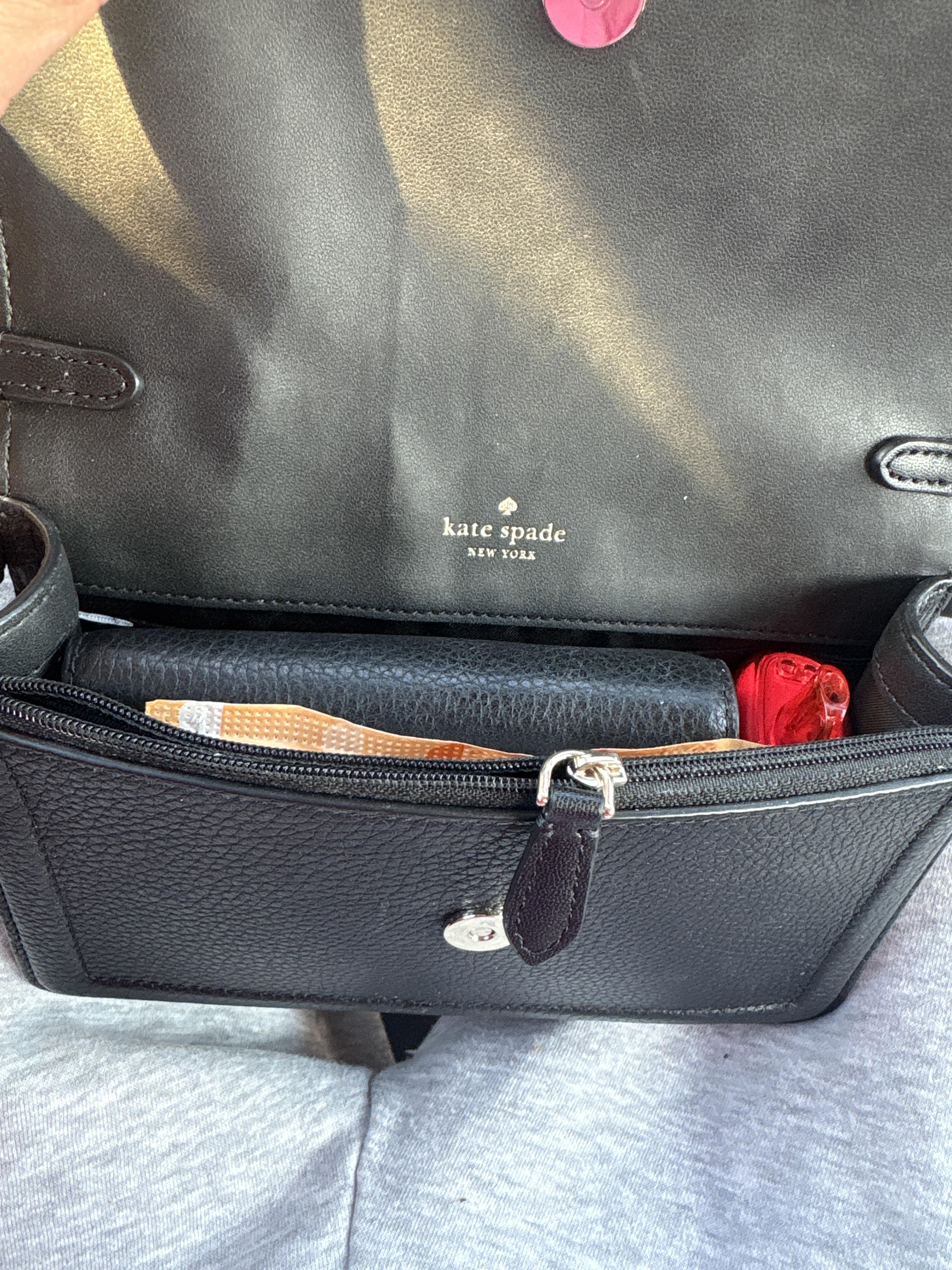 kate spade  ミニポシェット Kate Spade New York Women's Kayla Small Pebbled Leather Top Zip