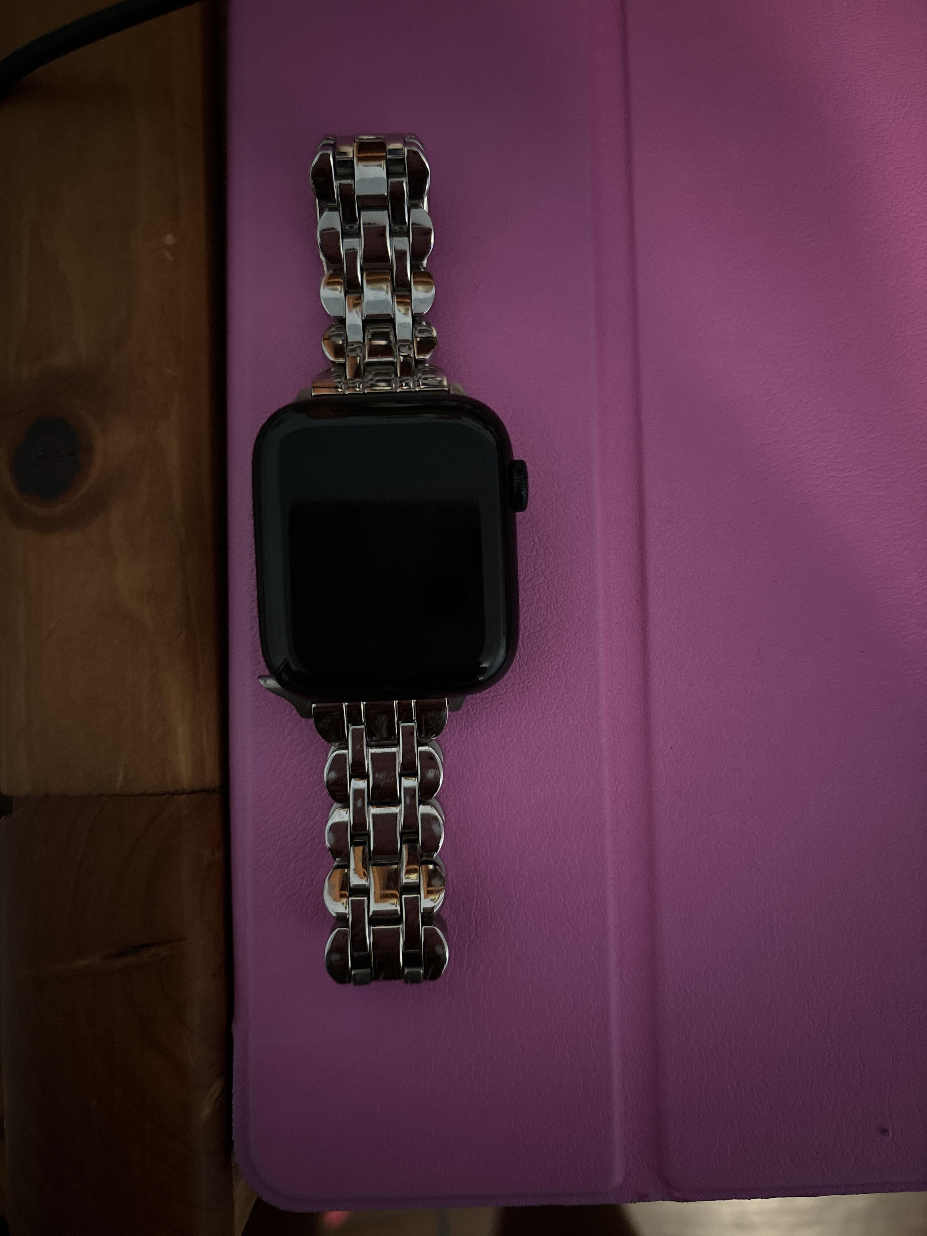 Scallop Link Stainless Steel Bracelet 42/44/45mm Band For Apple