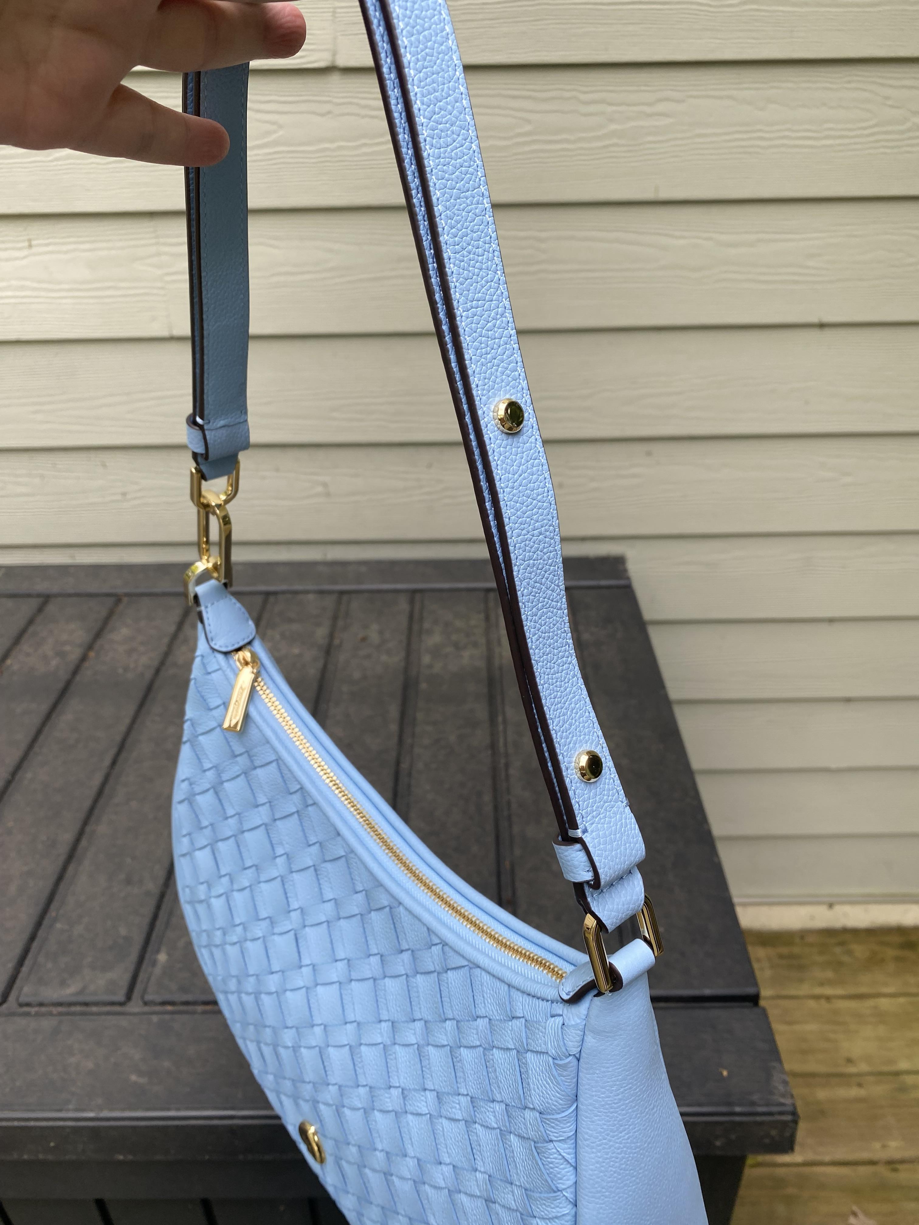 Kayla Woven Leather Large Shoulder Bag | Kate Spade Outlet