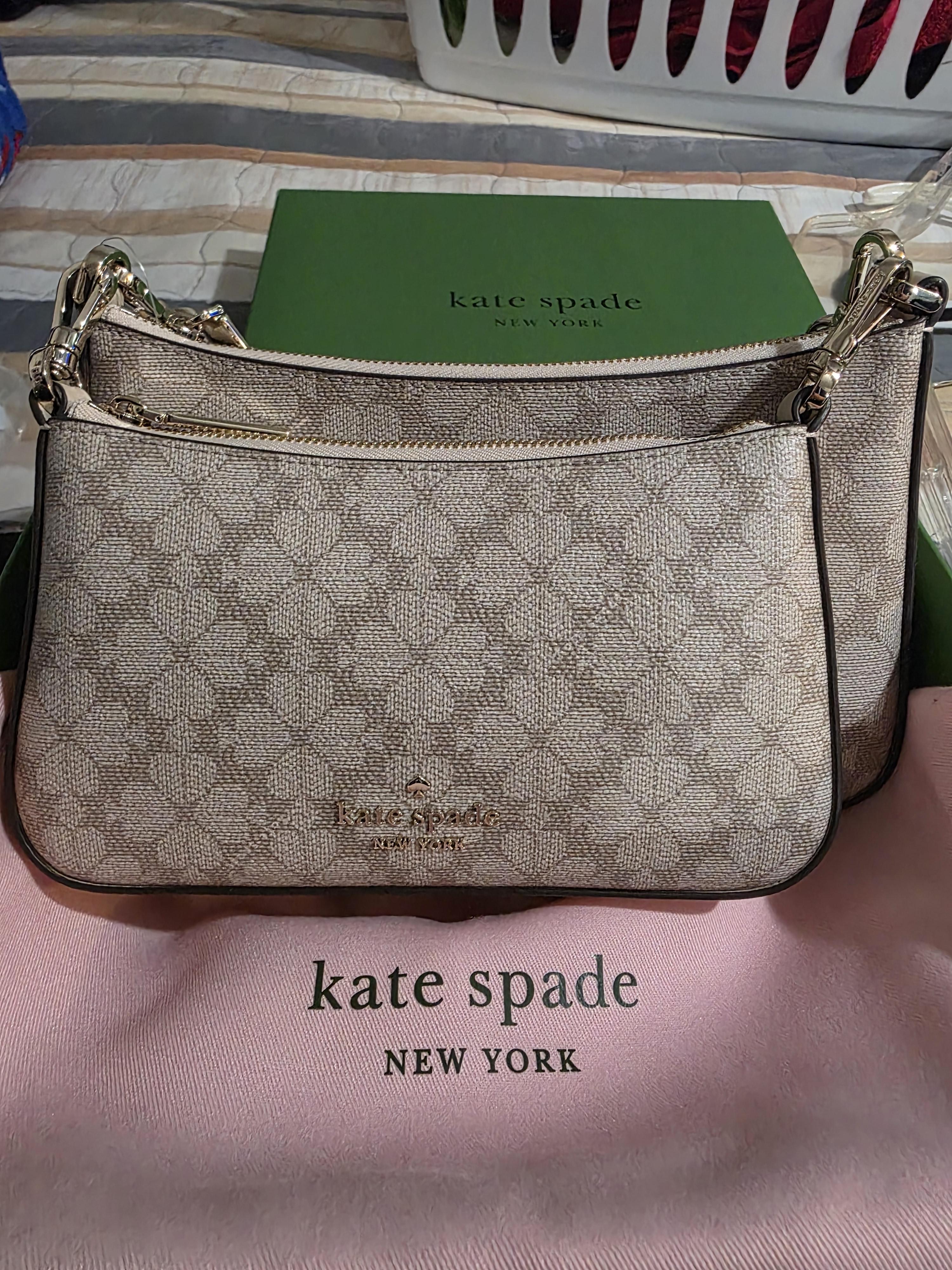 新品同様 ケイトスペード × TARGET 2WAY 花柄 ブラック/ホワイト ミニショルダーバッグ 黒 白 1723【中古】Kate Spade × TARGET Kate Spade New York Signature Spade Flower Mini Tote | Brixton Baker