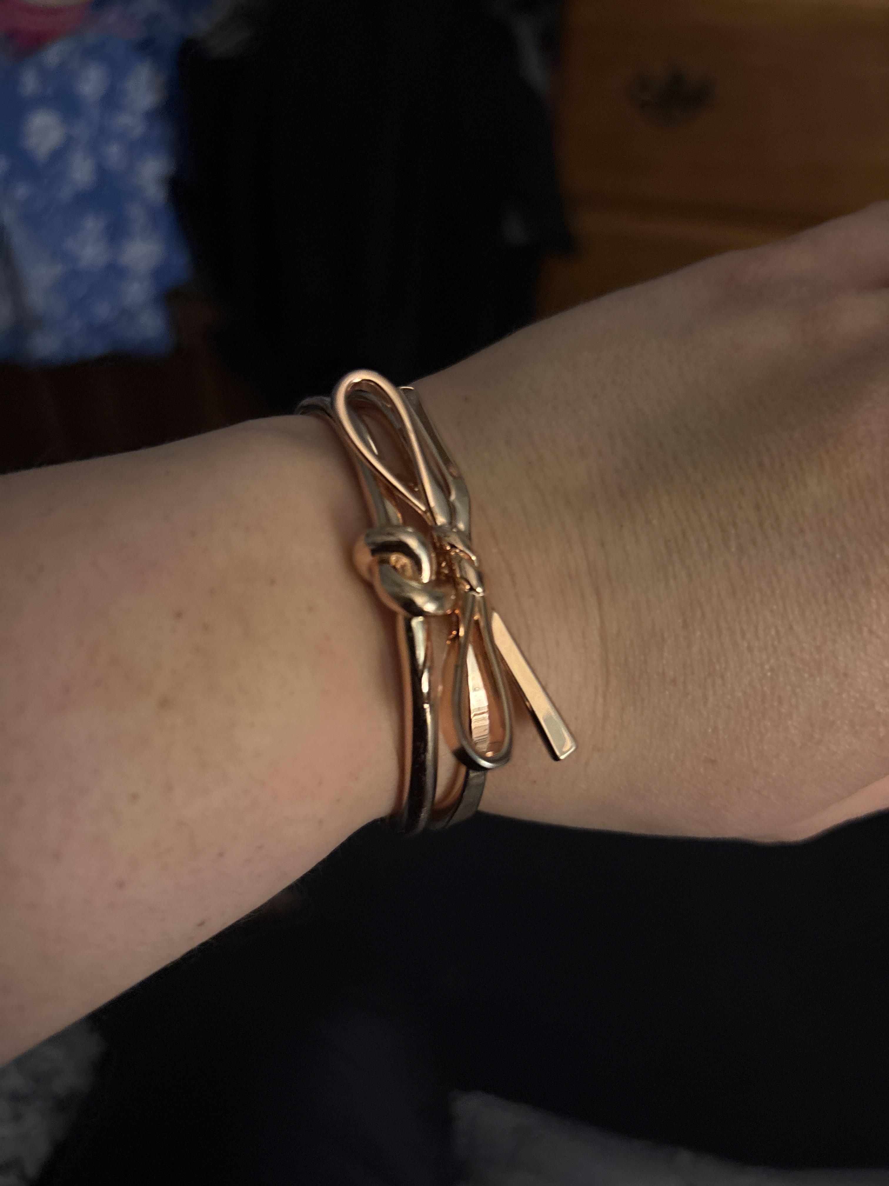 Kate Spade New York Skinny Mini Bow Bangle O0RU2912-Slv--2.jpg?v-cache=  main image 4