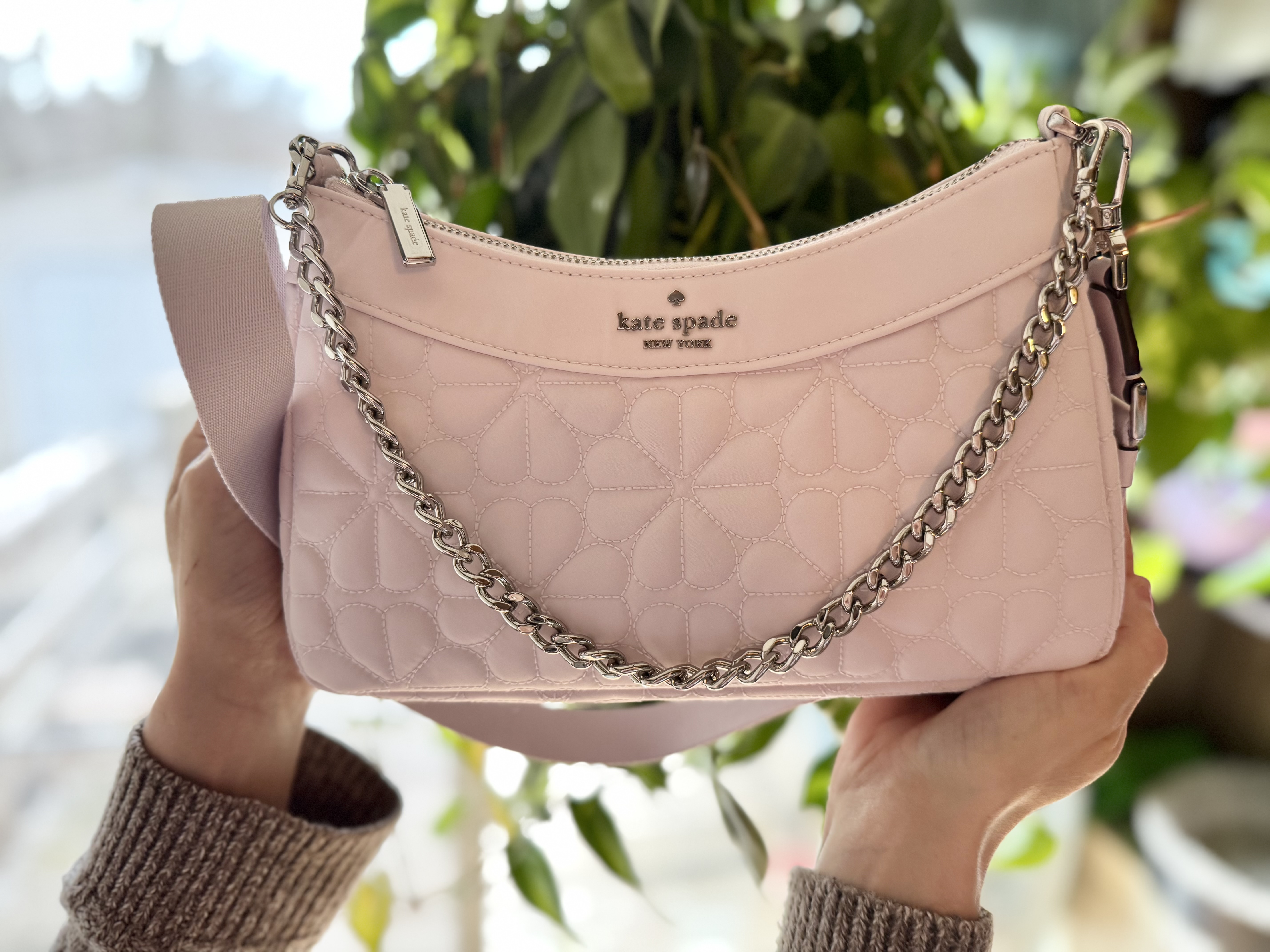 Spade Flower Quilted Fabric Convertible Crossbody | Kate Spade Outlet