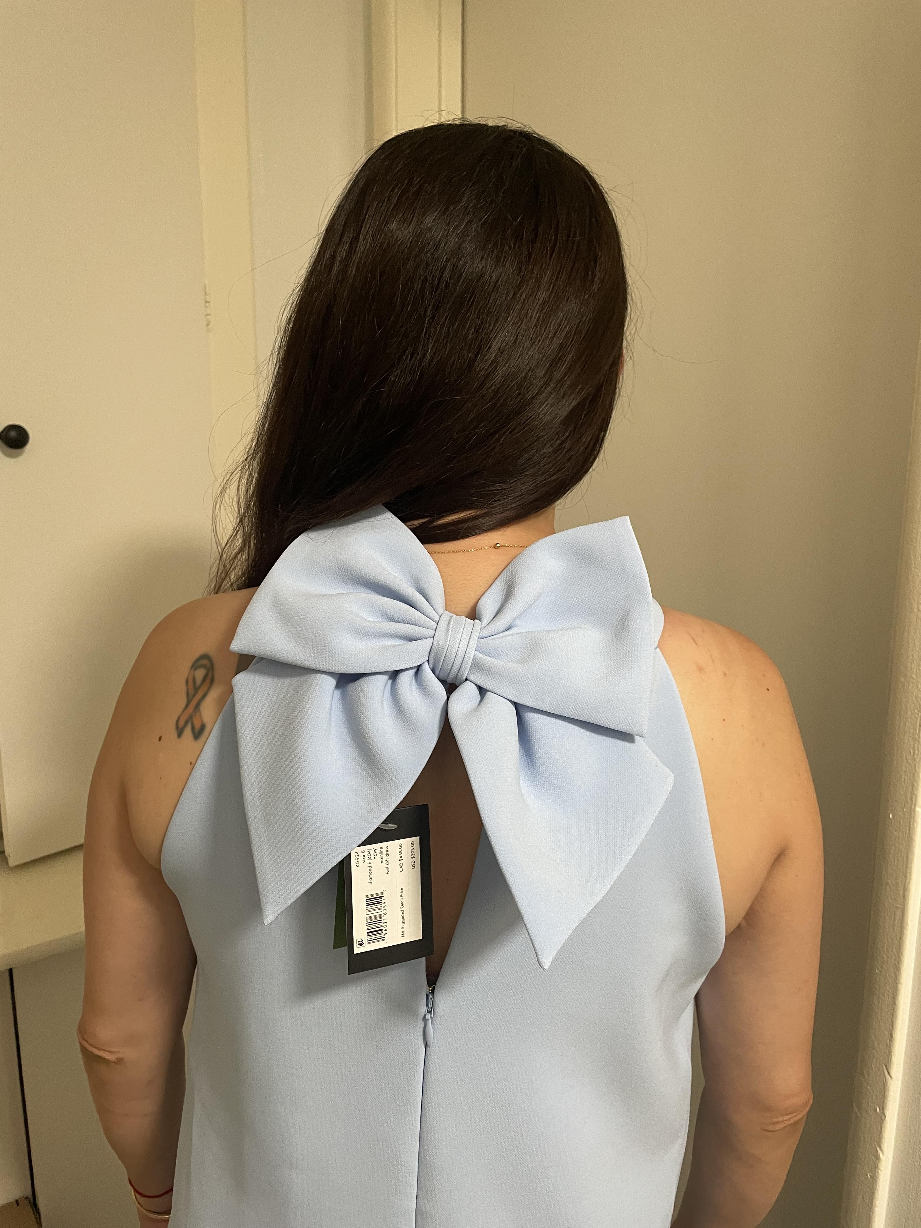 white christmas dresses Lillibet Bow Tied Bust Midi Dress Cream– Selfie Leslie main image 1