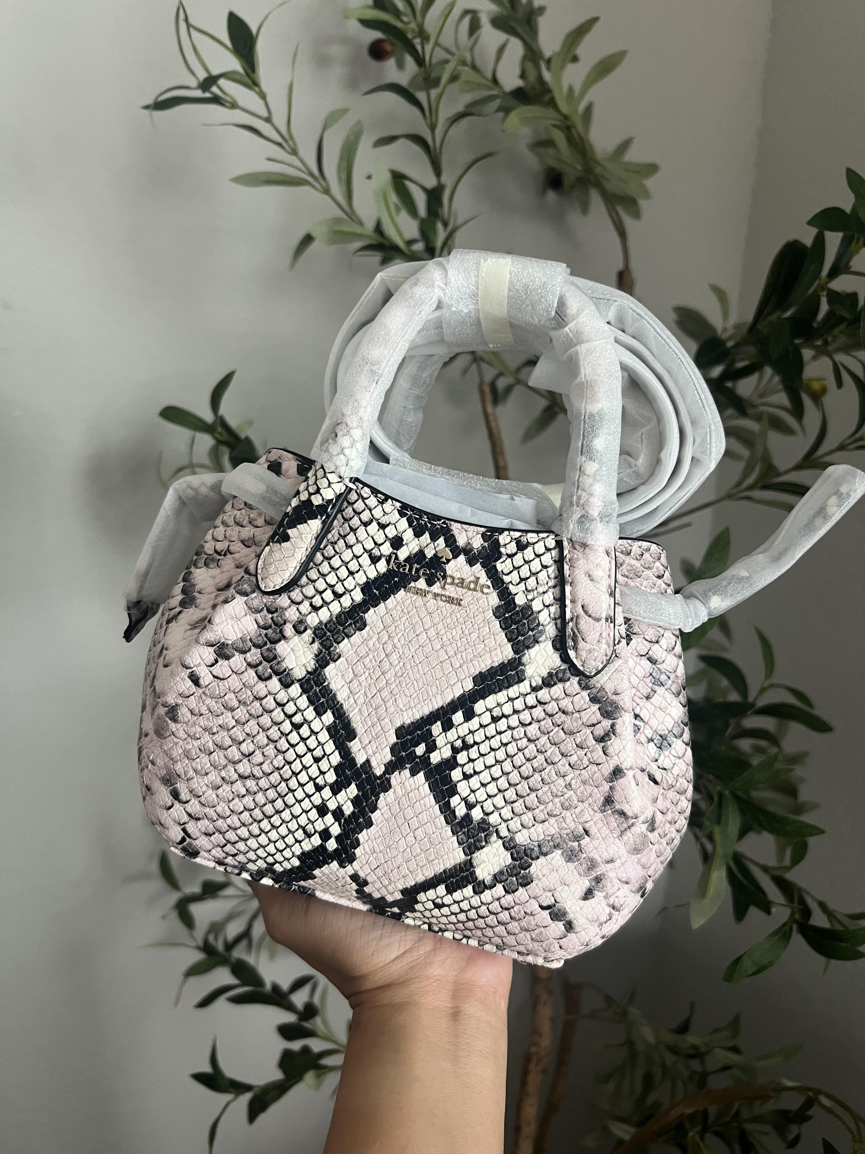 Dumpling Snake Embossed Small Satchel available now at San
