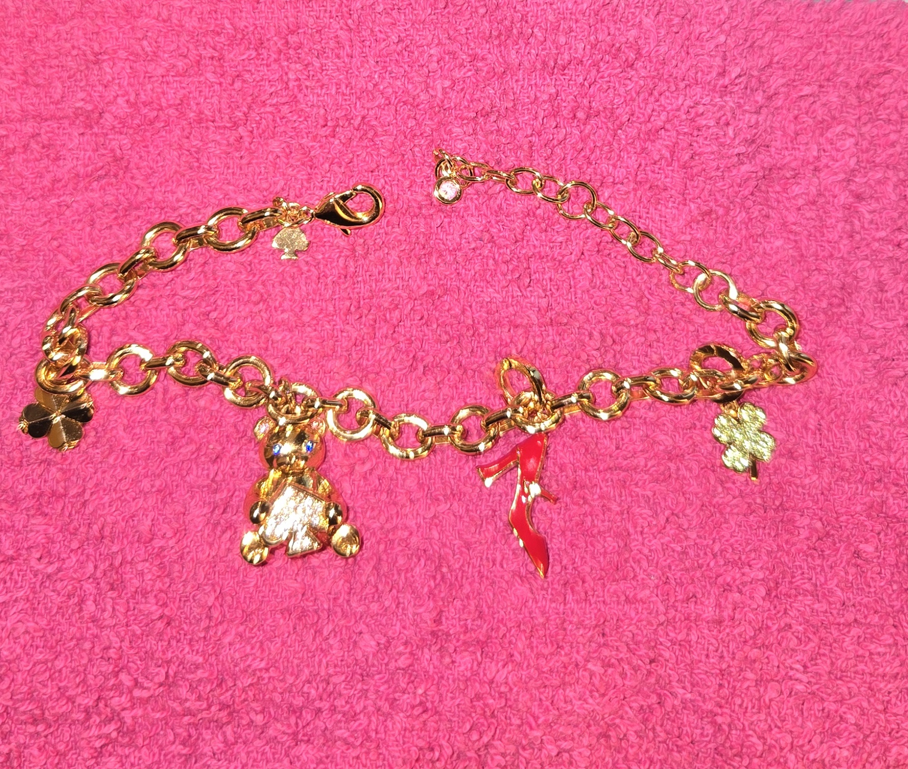 Oh What Fun Spade Teddy Bear Charm Bracelet | Kate Spade Outlet