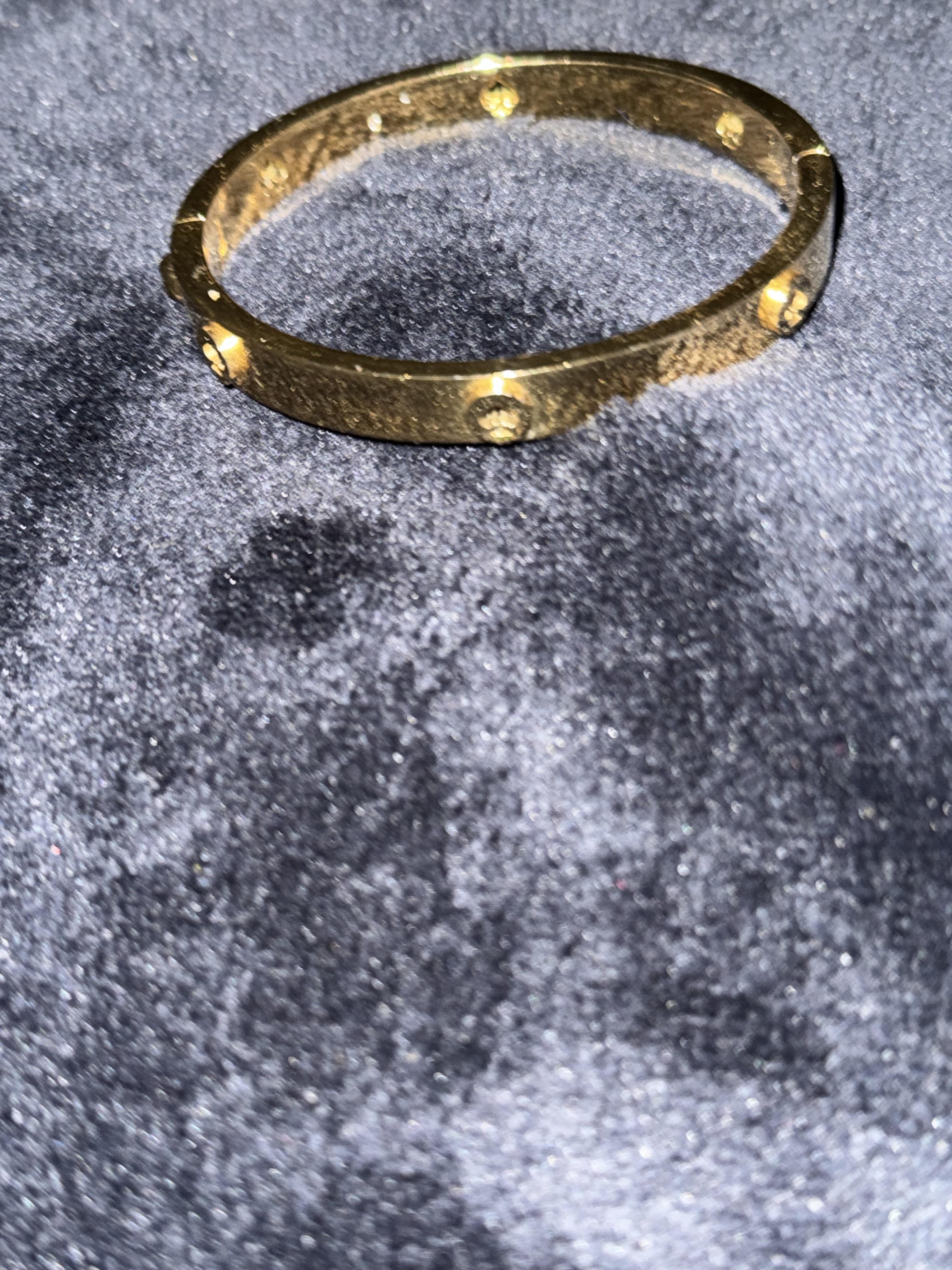 Spot The Spade Studded Hinged Bangle | Kate Spade Outlet